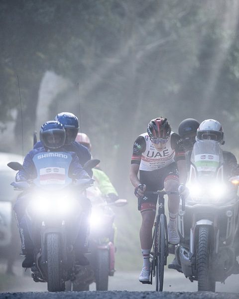 Pogacar en route vers la victoire - Strade Bianche par Leon van Bon