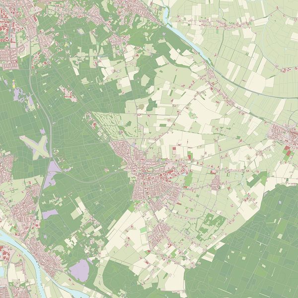 Karte von Groesbeek von Rebel Ontwerp