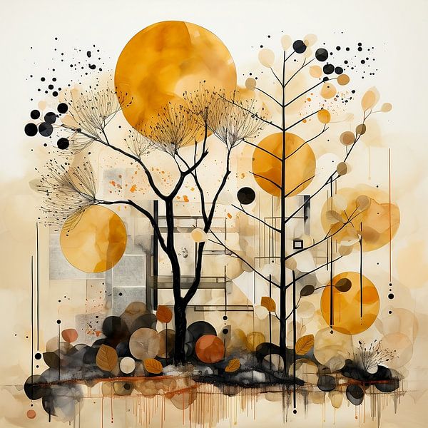 Botanical series: gold/yellow (5) by Ralf van de Sand