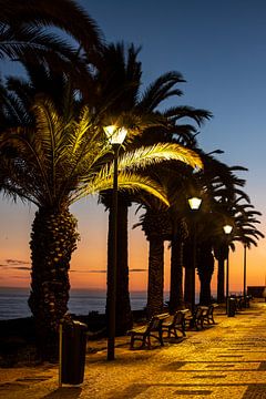 Zonsondergang in de Algarve, Portugal van Winne Köhn