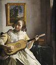 Der Gitarrenspieler, Johannes Vermeer von Meisterhafte Meister Miniaturansicht