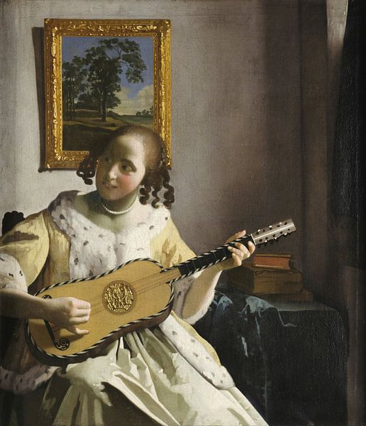 Der Gitarrenspieler, Johannes Vermeer von Meisterhafte Meister