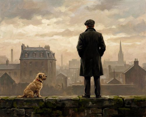 Rustige reflecties boven de stad