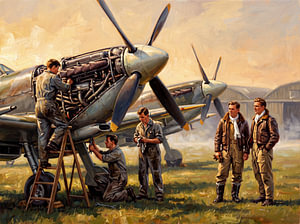 L'heure dorée sur l'aérodrome