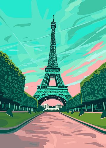 Eiffeltoren droombeeld kunst