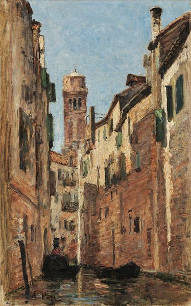 António Carvalho de Silva Porto~Canal in Venice by finemasterpiece