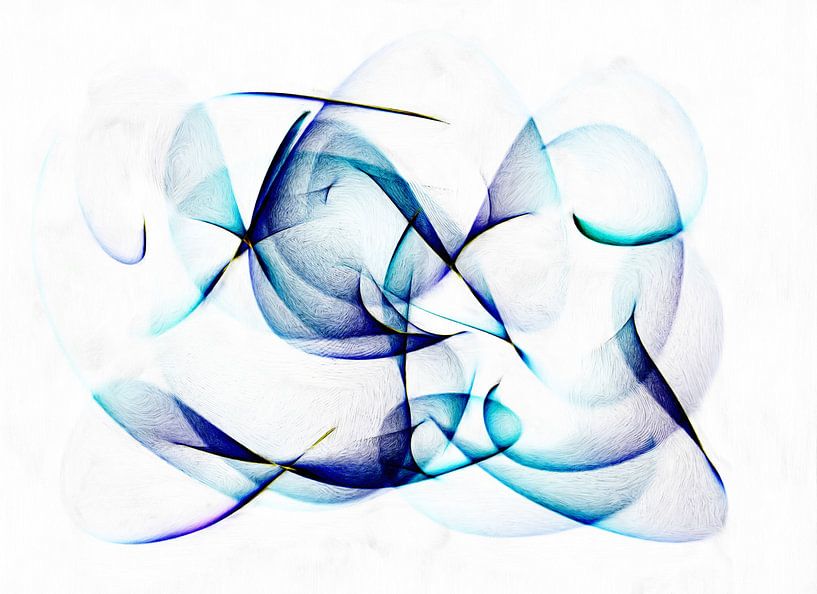 Abstract in blue by Maurice Dawson