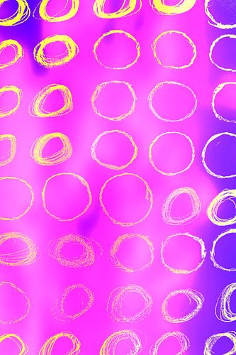 Modern, Abstract Digitaal Kunstwerk Cirkels