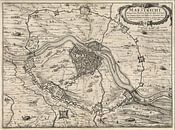 Oude kaart van Maastricht van omstreeks 1632 van Gert Hilbink thumbnail