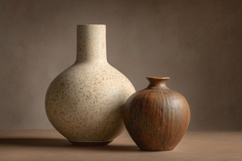 Nature morte minimaliste au Japandi