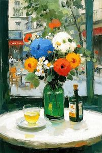 Bright Blooms and Drink