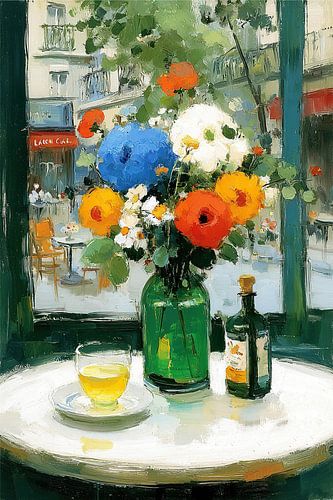 Helle Blüten und Getränke von OMG Art