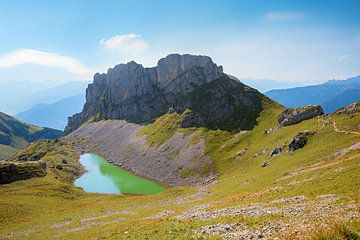Hartvormig Grubermeer in de Rofan, Tiroler Alpen van SusaZoom