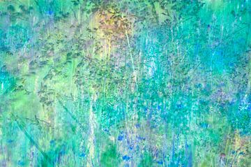 Gras in turquoise van Corinne Welp
