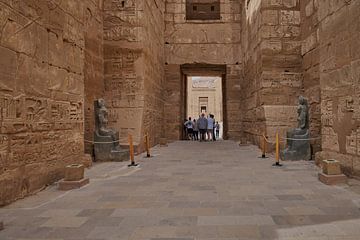 Mortuariumtempel van Ramesses III in Medinet Habu in Luxor, Egypte van Mohamed Abdelrazek