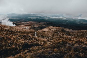 Onvergetelijk uitzicht Tongariro crossing Nieuw-Zeeland foto print | Reis en landschap fotografie