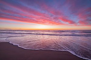 Couleurs du soir sur la mer du Nord