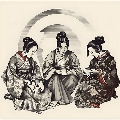 Geisha women in training