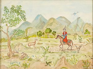 Nils Dardel - Landschaft mit Reitern (1928)