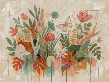 Modernes biophiles Design in sanften Pastelltönen von Studio Pieternel