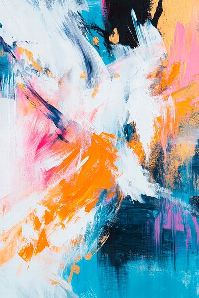 Farbexplosion in abstrakter Form von Poster Art Shop