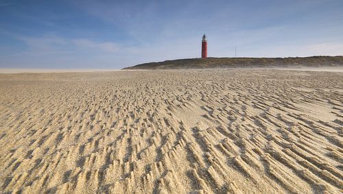 Windstructuur op het Strand van Texel van Ad Jekel