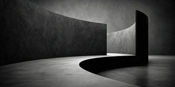 De gebogen drempel van Klaus Tesching - Art-AI