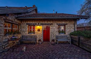 A charmingly lit half-timbered cottage in South Limburg