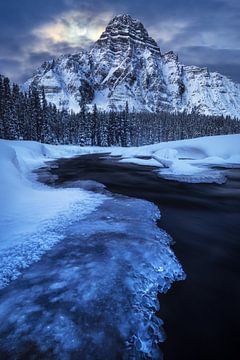 A full moon night in the Rocky Mountains by Daniel Gastager