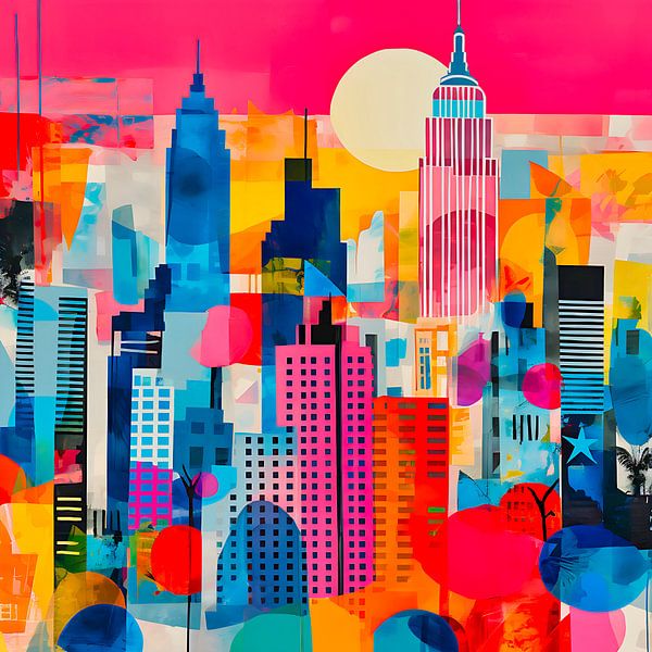 Gemischte Medien New York von Harry Hadders Design