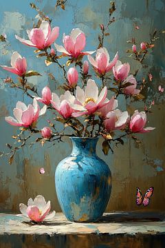 Blossom Splash Blues van Kunst Kriebels