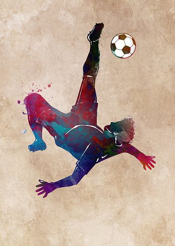 Football player sport art #football #soccer