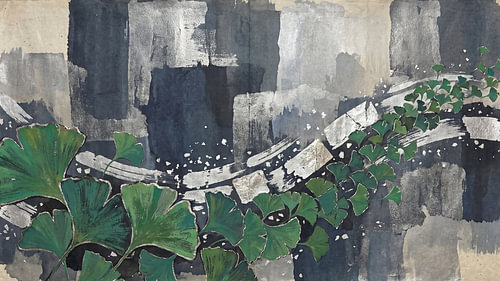 Silver Ginkgo Botanical Serenity
