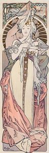 French Advertisement (circa 1897) von Alphonse Mucha