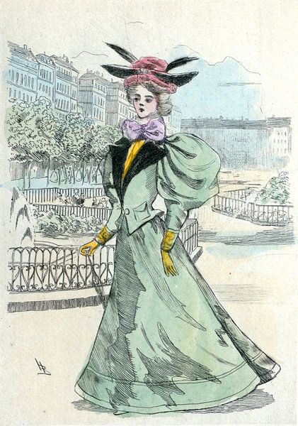 Mode 1899, Mode dans le Paris du XIXe siècle, Henri Boutet, (1851 1919) par Liszt Collection