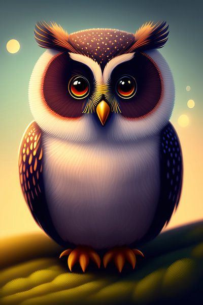Cute 3D owl by Laly Laura
