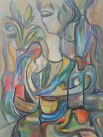 Woman with Shoe