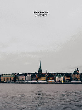 Stockholm Schweden Waterfront
