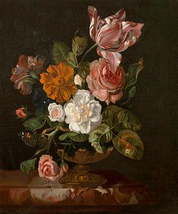 Bloemen in een vaas, Rachel Ruysch