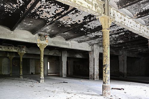 Interieur van de voormalige brouwerij Diamant in Maagdenburg