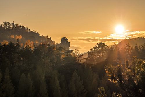 Kleinhennersdorfer Stein, Saksisch Zwitserland - Grote Hunnen Kerk