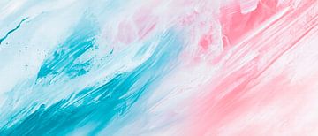 Gekleurd aquarelmengsel - Zacht en modern van Poster Art Shop