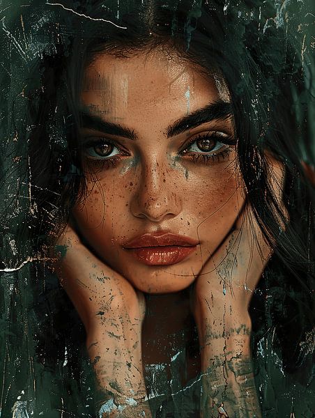 Seductive Latina, oil by ColorWorldwide