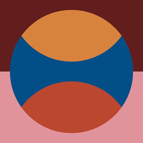 Géométrie abstraite rétro sur Dina Dankers