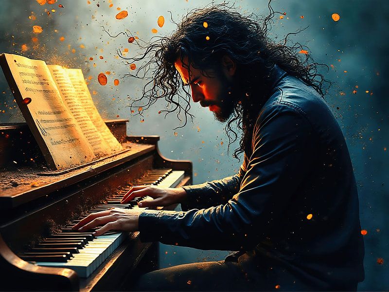 Fantasy pianist by The Photo Artist