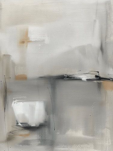 Modern and abstract in neutral colours, Japandi style by Japandi Art Studio