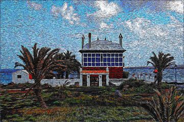 Arrieta, Das Blaue Haus [Casa Juanita] (Lanzarote) von Peter Balan