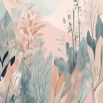 Pastel plant van CanvasbyCaro