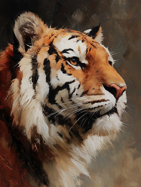 Portrait de tigre majestueux par Cats & Dotz