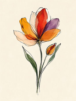 Radiant Tulip Bloom